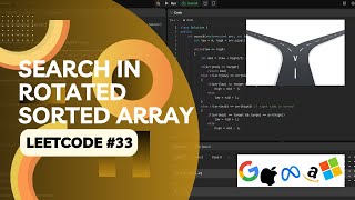 LeetCode 33 Search in Rotated Sorted Array Intuition  Algorithm Explained [upl. by Hillery431]