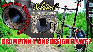 Brompton T Line Design FlawsSand amp water get into the botton bracket Sand Stopper by Makericks3D [upl. by Rawdon]