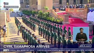 Presidential Inauguration  Ramaphosa is escorted by the Military Police of the SANDF [upl. by Auoz]