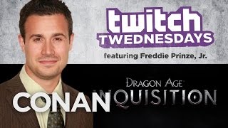 Twitch Twednesday Highlight 111214  Freddie Prinze Jr  CONAN on TBS [upl. by Chyou]