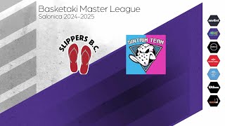 Basketaki Salonica Master League  Slippers BC vs Sintrim Team 10102024 [upl. by Dranel]