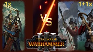 Grail Guardians vs Imperial Infantry with Crossbow Support in Total War Warhammer 3 [upl. by Suertemed]