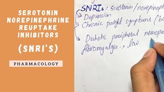 SNRIs  Serotonin Norepinephrine Reuptake Inhibitors  Antidepressants  PHARMACOLOGY [upl. by Adla]