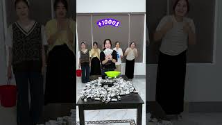 Challenge to collect money with unexpected tool 3 shorts games money lucky office [upl. by Ronn]