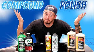 COMPOUND VS POLISHING FOR YOUR CAR  When to use compound vs polish [upl. by Ayt]