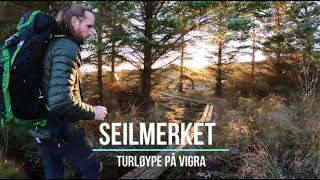 Seilmerket turløype på Vigra i solnedgang [upl. by Arreip]