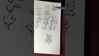 Elements amp Shading acanthus drawing filigree tattoo doodle calligraphy painting engraving [upl. by Nidia]