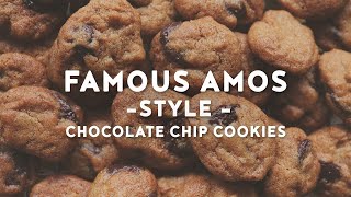 Crunchy Mini Chocolate Chip Cookies  Famous Amos Style Cookies [upl. by Aivin]