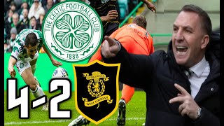 MAEDA RESCUES BHOYS DODGY OFFSIDE CALLS CELTIC 42 LIVINGSTON  MATCH REVIEW  SCOTTISH CUP [upl. by Ayekehs902]