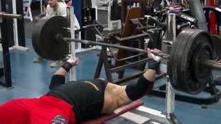 Greg Doucette quotIFBB PROquot Bench Press 450 for 7 paused [upl. by Gratiana828]