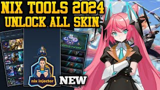 NEW NIX TOOLS 2024  INJECTOR ML  APK SCRIPT MOBILE LEGENDS [upl. by Atrebor]