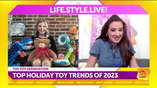 LifeStyleLive The Toy Association Top holiday toy trends for 2023 [upl. by Athalla]