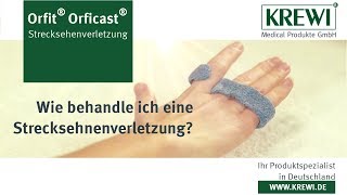 Wie behandle ich eine Strecksehnenverletzung am Zeigefinger  KREWI Medical Produkte GmbH [upl. by Valene]