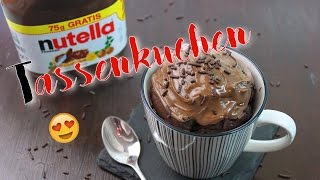 NUTELLA TASSENKUCHEN BACKEN  Nutella Kuchen schnell amp einfach selber machen Nutella Rezepte [upl. by Oirramaj]