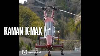 Kaman KMAX Duel Intermeshing Rotor Helicopter Aerial Truck [upl. by Enimisaj]