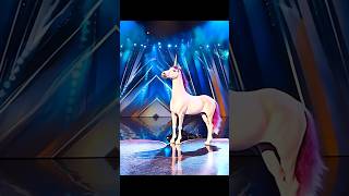 Man transforms into a Unicorn on AGTAmericas got talent gottalent magic ai [upl. by Aw]