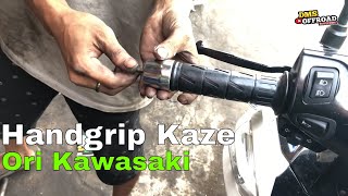 Pasang Handgrip Kaze Ori Kawasaki di Vario 125 old [upl. by Engud47]