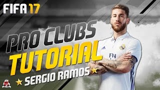 FIFA 17  TUTORIAL SERGIO RAMOS NO PRO CLUBS  SERGIO RAMOS VIRTUAL PRO LOOK ALIKE TUTORIAL [upl. by Sitelc]