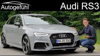 The fastest hot hatch Audi RS3 400 hp FULL REVIEW  Autogefühl [upl. by Havstad]