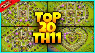 Best INSANE TH11 WARTROPHY Base Link 2024 Top20 Clash of Clans  Town Hall 11 War Bases [upl. by Aillicirp]