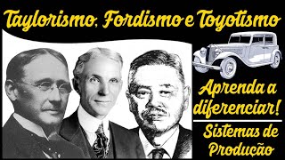 Taylorismo Fordismo e Toyotismo  Entenda as diferenças  Sistemas de Produção 1 [upl. by Minnnie214]