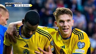 Azerbajdzjan  Sverige 13 Höjdpunkter  Azerbaijan vs Sweden Highlights  UEFA Nations League 2024 [upl. by Greenberg]