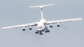 Crazy ILYUSHIN IL76 DIVE DOWN Manoeuver on APPROACH  LANDING 4K [upl. by Eilsek]