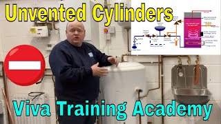 How Unvented Hot Water Cylinder Works  Plumbing Training Video [upl. by Ekeiram]