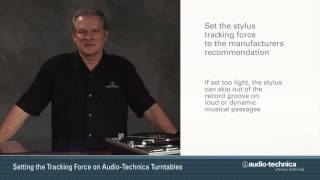 How to Set Tracking Force on ATLP120USB and ATLP1240USB Turntables [upl. by Marsland]