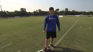 Ball amp Foot Contact  How to Kick a Field Goal Series by IMG Academy Football 2 of 5 [upl. by Caritta]