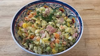 Домашний салат оливье  Chunky Style Potato amp Egg Salad🥚🫛🥔🧅 [upl. by Yaf]