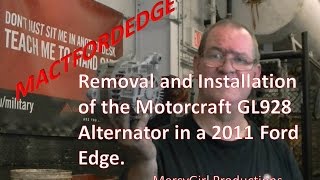 Ford Edge alternator removal and installation 2007 thru 2014 [upl. by Burner]