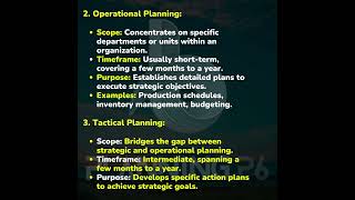 TYPES OF PLANNING IN MANAGEMENT  MASTERING MANAGEMENT PLANNING  KEY STRATEGIES AND TECHNIQUES [upl. by Antone843]