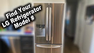 How to Find LG Refrigerator Model and Serial Number [upl. by Arebma]