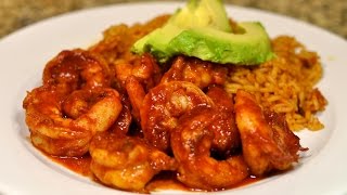 Spicy Mexican Shrimp with Chipotle Recipe  Camarones ala Diabla con Chipotle [upl. by Nelsen]