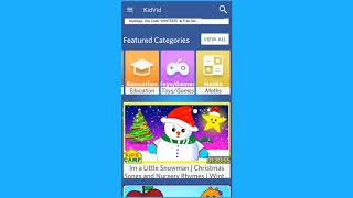 KidVid  Kids YouTube Videos App [upl. by Hsepid]