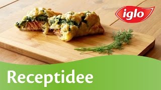 Zalm Wellington met Spinazie  Iglo Receptidee [upl. by Shue]