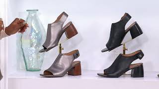 Vionic Leather PeepToe Heeled Sandals  Valencia on QVC [upl. by Nek]