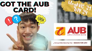 Its here The AUB Credit Card Anong card kaya  Vlogmas Day 24 [upl. by Meador]