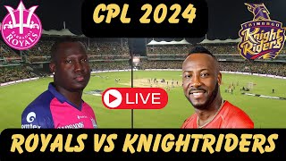 CPL 2024 Match Barbados Royals vs Trinbago Knightiriders Live WatchAlong [upl. by Lias935]