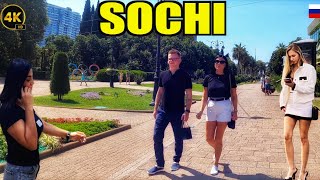 SOCHI RUSSIA  4K WALKING TOUR 2023  The only WARM city in Russia [upl. by Zasuwa]