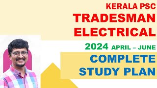 TRADESMAN ELECTRICAL  COMPLETE STUDY PLAN  KERALA PSC  SIBIN K [upl. by Darrin]