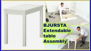 IKEA BJURSTA Extendable table [upl. by Saito495]