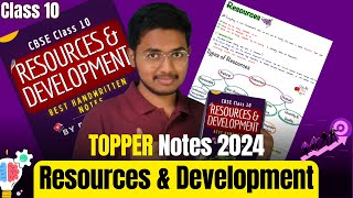 Resources and Development Class 10 Geography Chapter 1 NOTES  20232024 SST Notes Shobhit Nirwan [upl. by Yzzik]