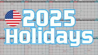 2025 Holidays Calendar and Observances calendar 2025 holiday usa [upl. by Kawasaki159]