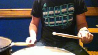 How to drum Roll in 68 time on snare drum  military style [upl. by Scutt]