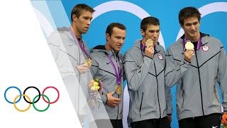 Michael Phelps Final London 2012 Race  Mens 4 x 100m Medley  London 2012 Olympic Games [upl. by Osana]