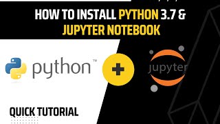 how to install python 37 and jupyter notebook python pythonprogramming python3 [upl. by Korns]