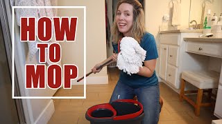 How to Mop Tips for Mopping the Floor [upl. by Latterll]