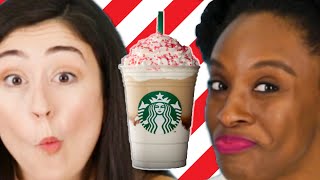 We Tried 15 Holiday Drinks From Starbucks [upl. by Novak]